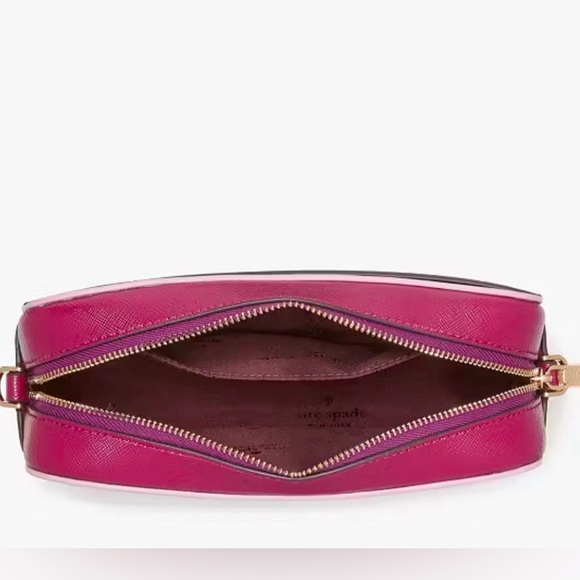 Kate Spade Oh Snap Mini Camera Bag Dark Raspberry - Picture 15 of 16
